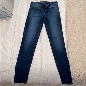 Gently Used American Eagle Skinny Jeans: 0 long!